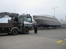 Levering af 70 tm Kran til Korsør Lystbådehavn, 