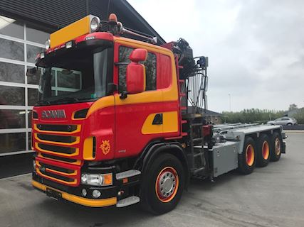 Scania G480 Tridem kran hejs og tipkærre