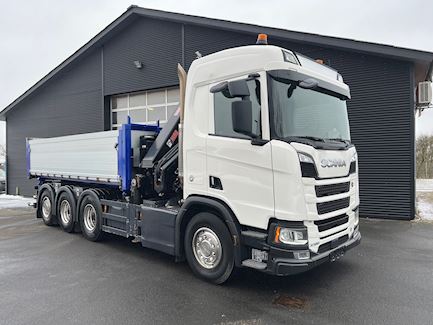 Scania R580 Hiab X-Hipro 302, Tipper/crane